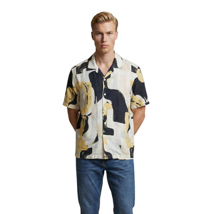 Multicolor Viscose Shortsleeve Shirt