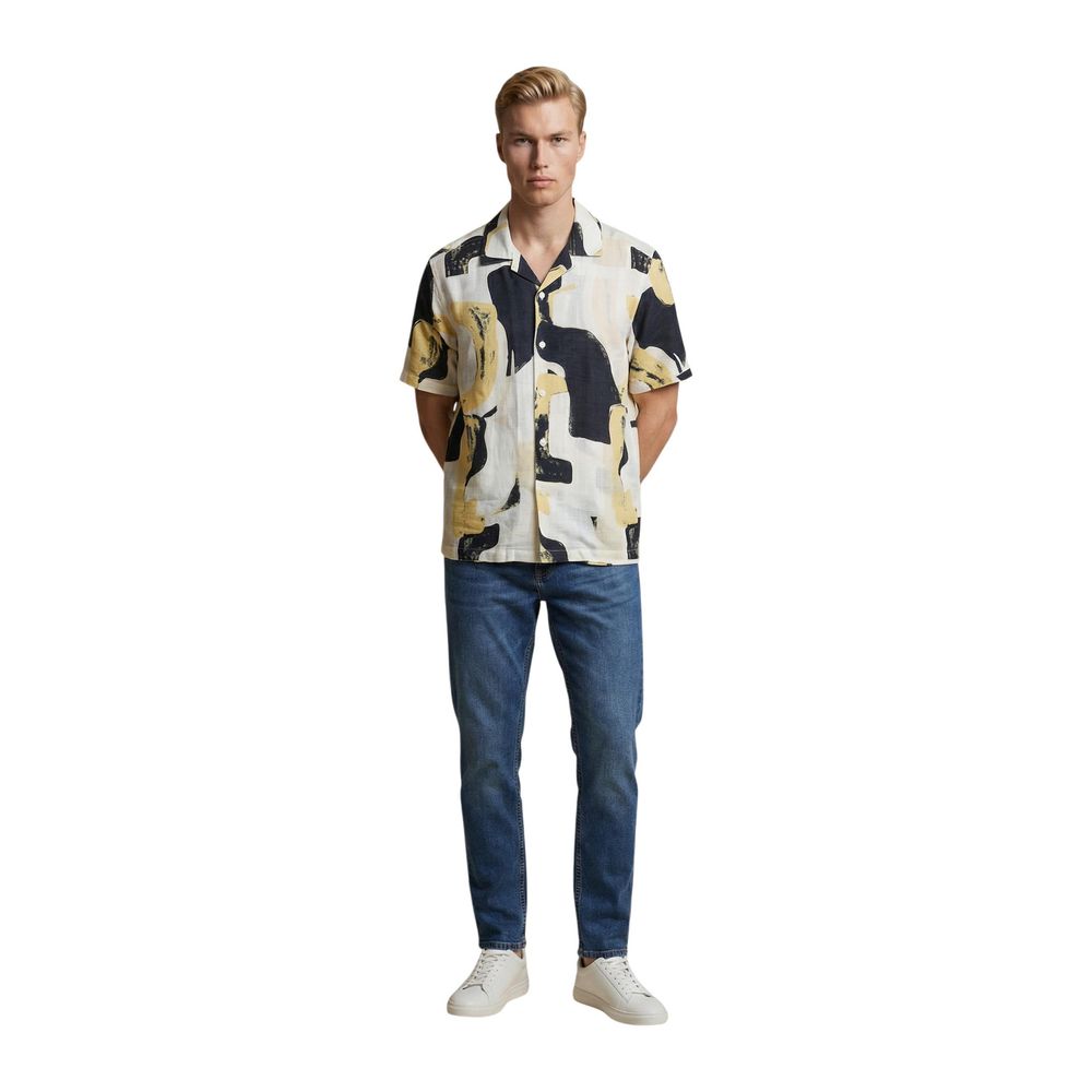 Multicolor Viscose Shortsleeve Shirt