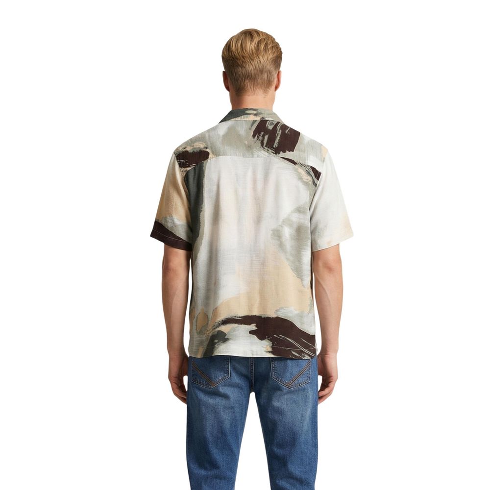 Bicolor Viscose Shortsleeve Shirt
