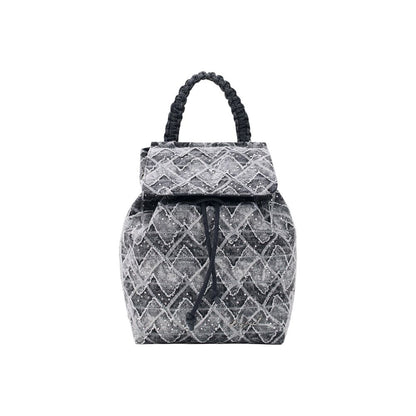 Black Polyester Backpack