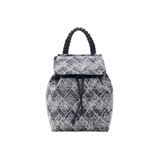 Black Polyester Backpack