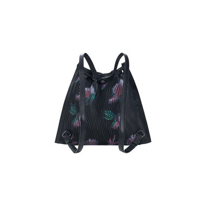 Black Polyester Backpack
