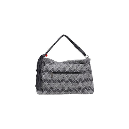 Blue Cotton Handbag