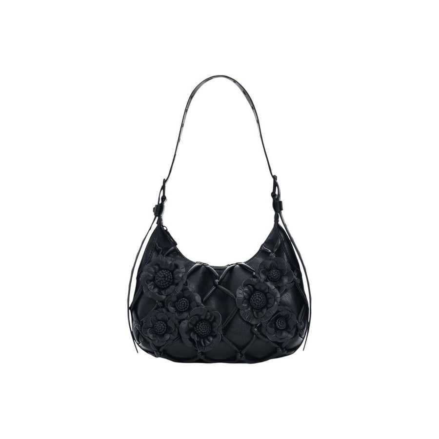 Black Cotton Handbag