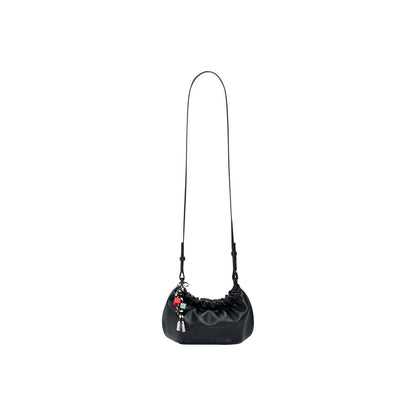 Black Polyester Handbag