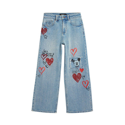 Blue Cotton Mom Jeans