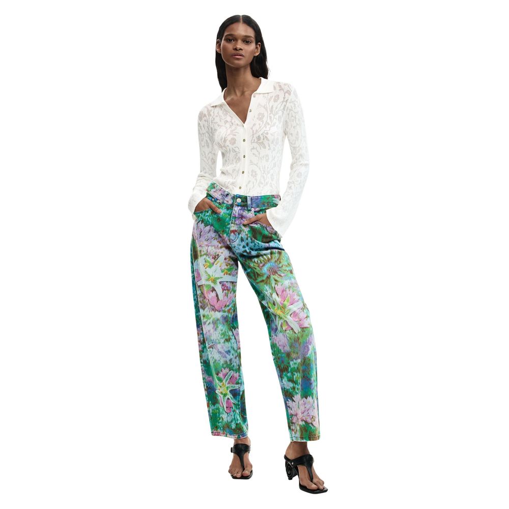 Blue Cotton Mom Jeans