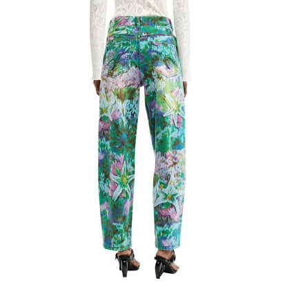 Blue Cotton Mom Jeans