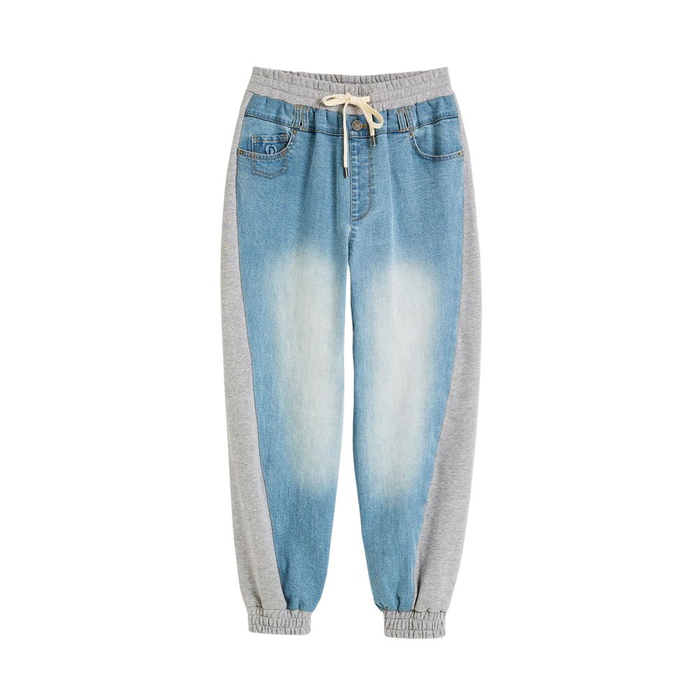 Light Blue Cotton Mom Jeans