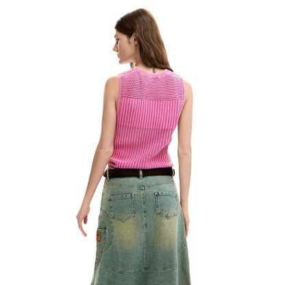 Pink Cotton Tank Tops