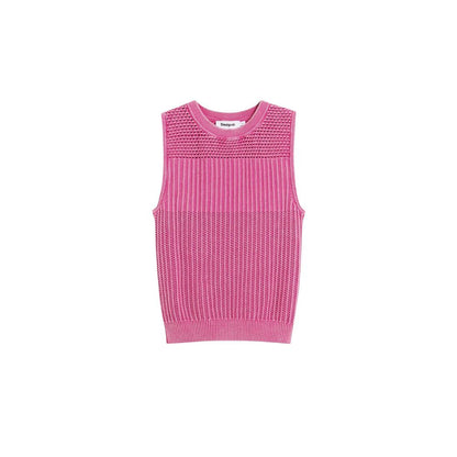 Pink Cotton Tank Tops