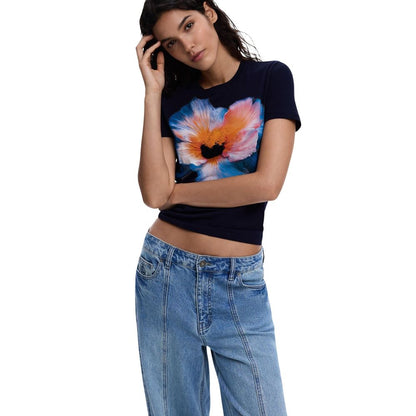 Blue Cotton T-Shirt