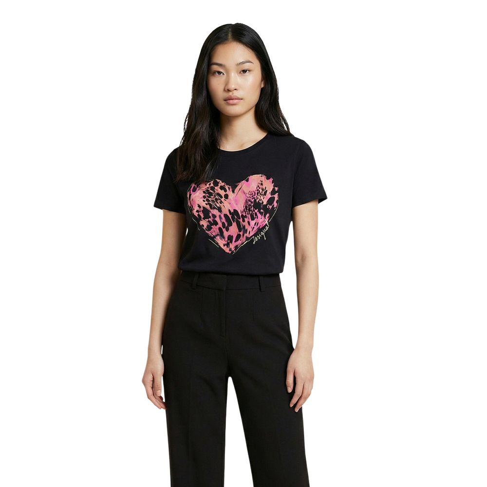 Black Cotton T-Shirt