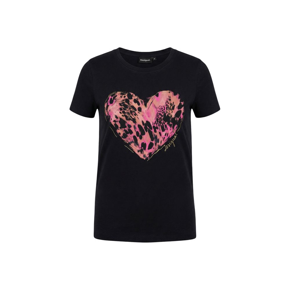 Black Cotton T-Shirt