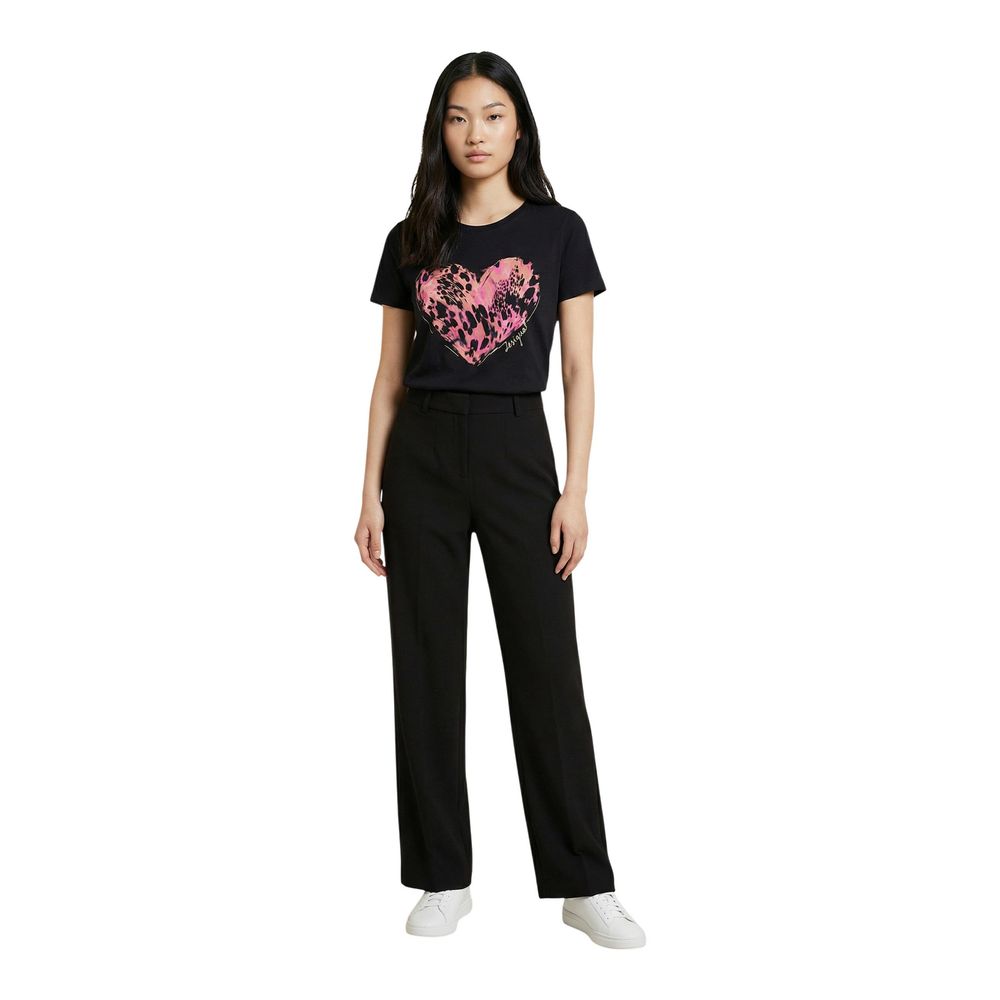 Black Cotton T-Shirt