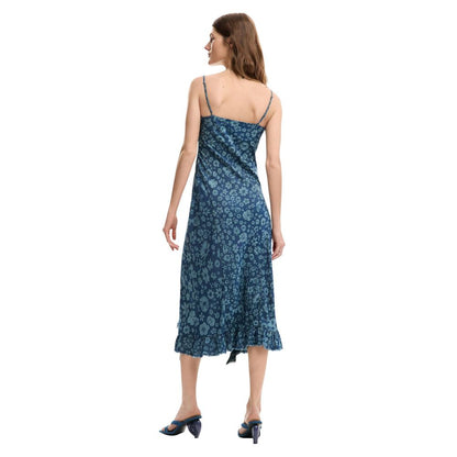Blue Lyocell Long Dress