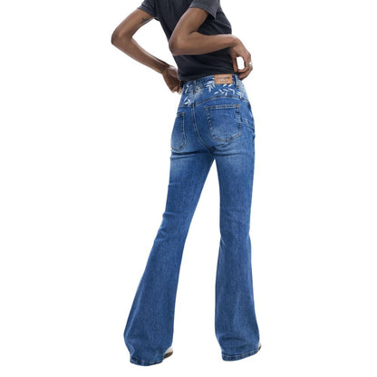 Light Blue Cotton Mom Jeans