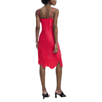 Pink Viscose Long Dress