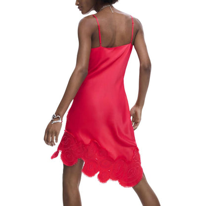 Pink Viscose Long Dress