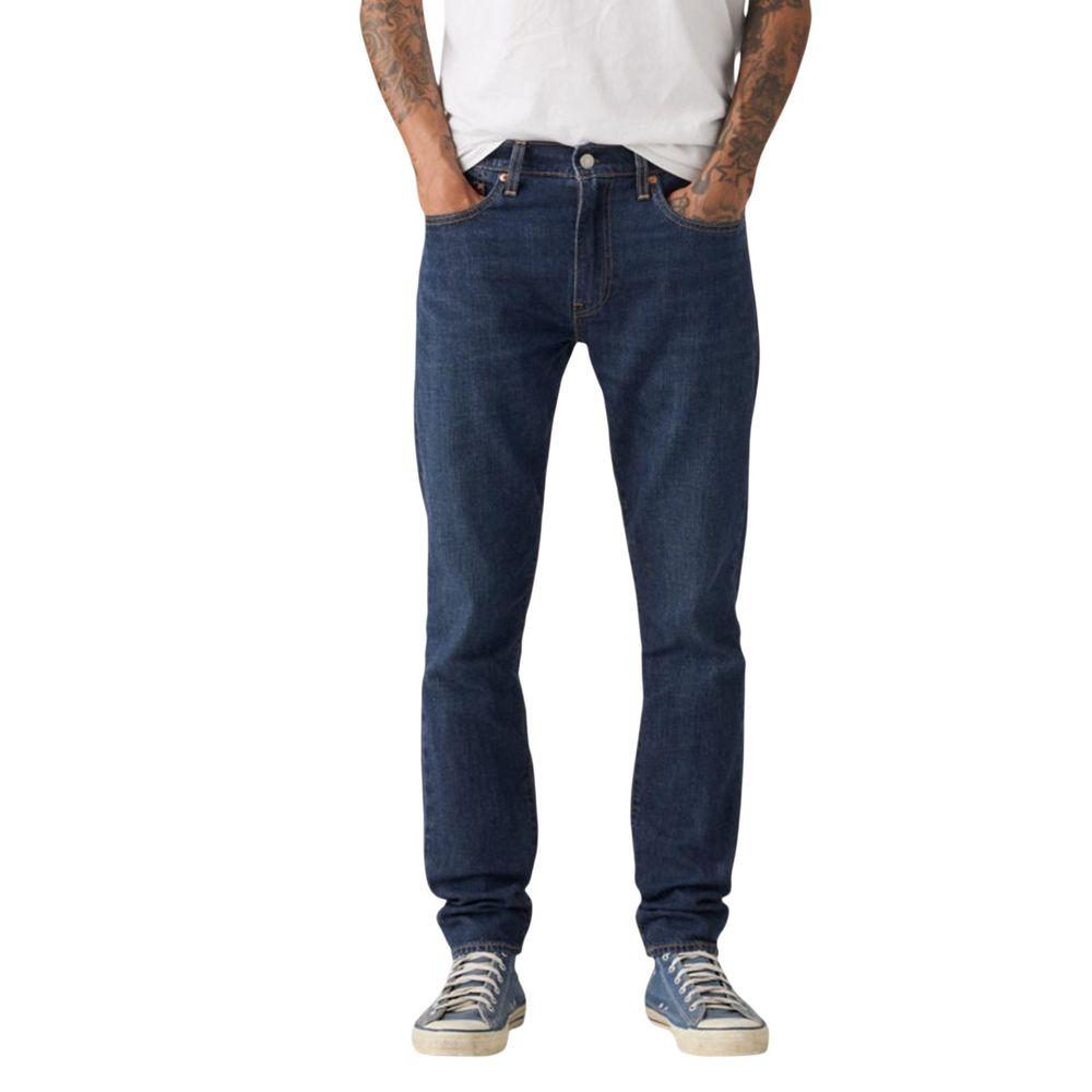 Blue Cotton Skinny Jeans