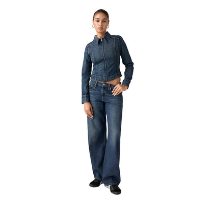 Blue Cotton Mom Jeans