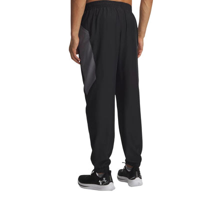 Black And White Polyester Joggers (Workout Pants)