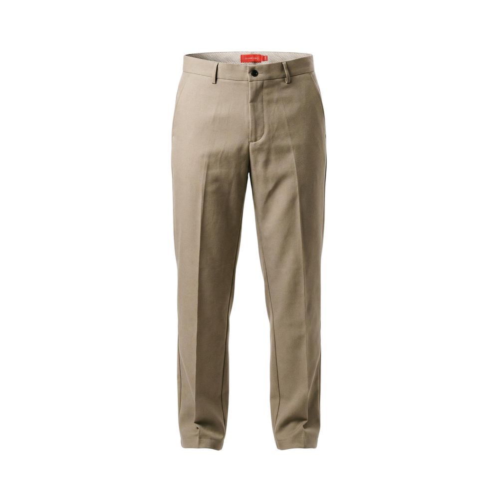 Beige Polyester Skinny Pants