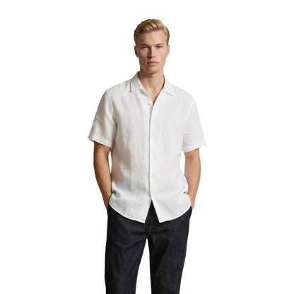 White Linen Shortsleeve Shirt