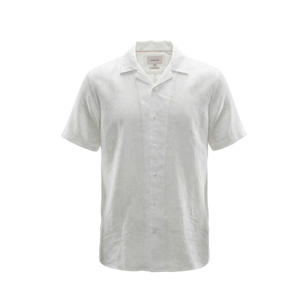 White Linen Shortsleeve Shirt