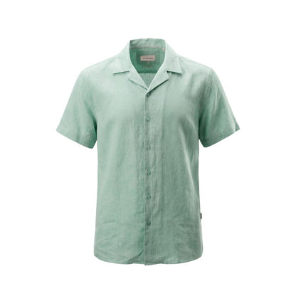 Green Linen Shortsleeve Shirt
