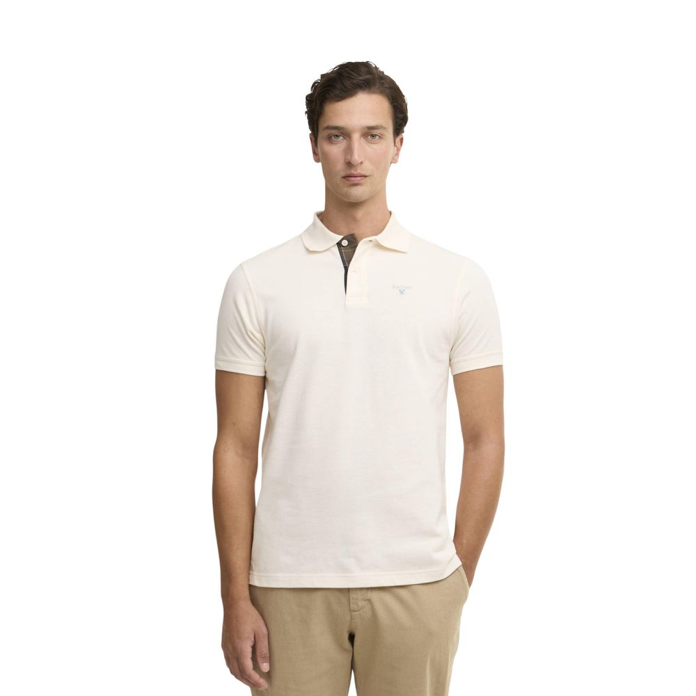 Cream Cotton Polo Shirt