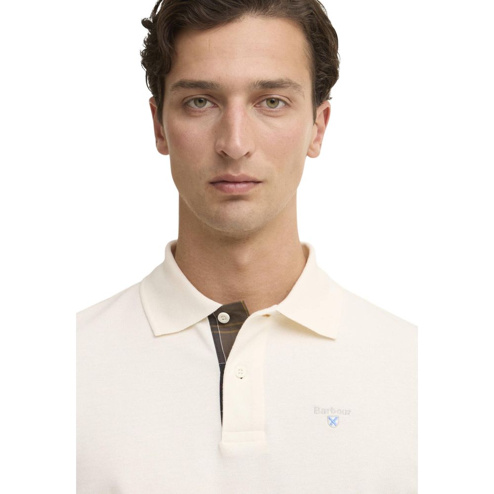 Cream Cotton Polo Shirt