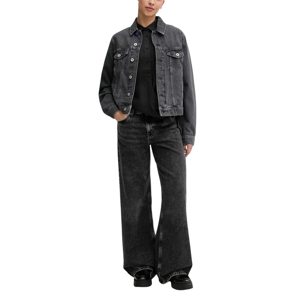 Black Recycled Cotton Relaxed Fit Jeans