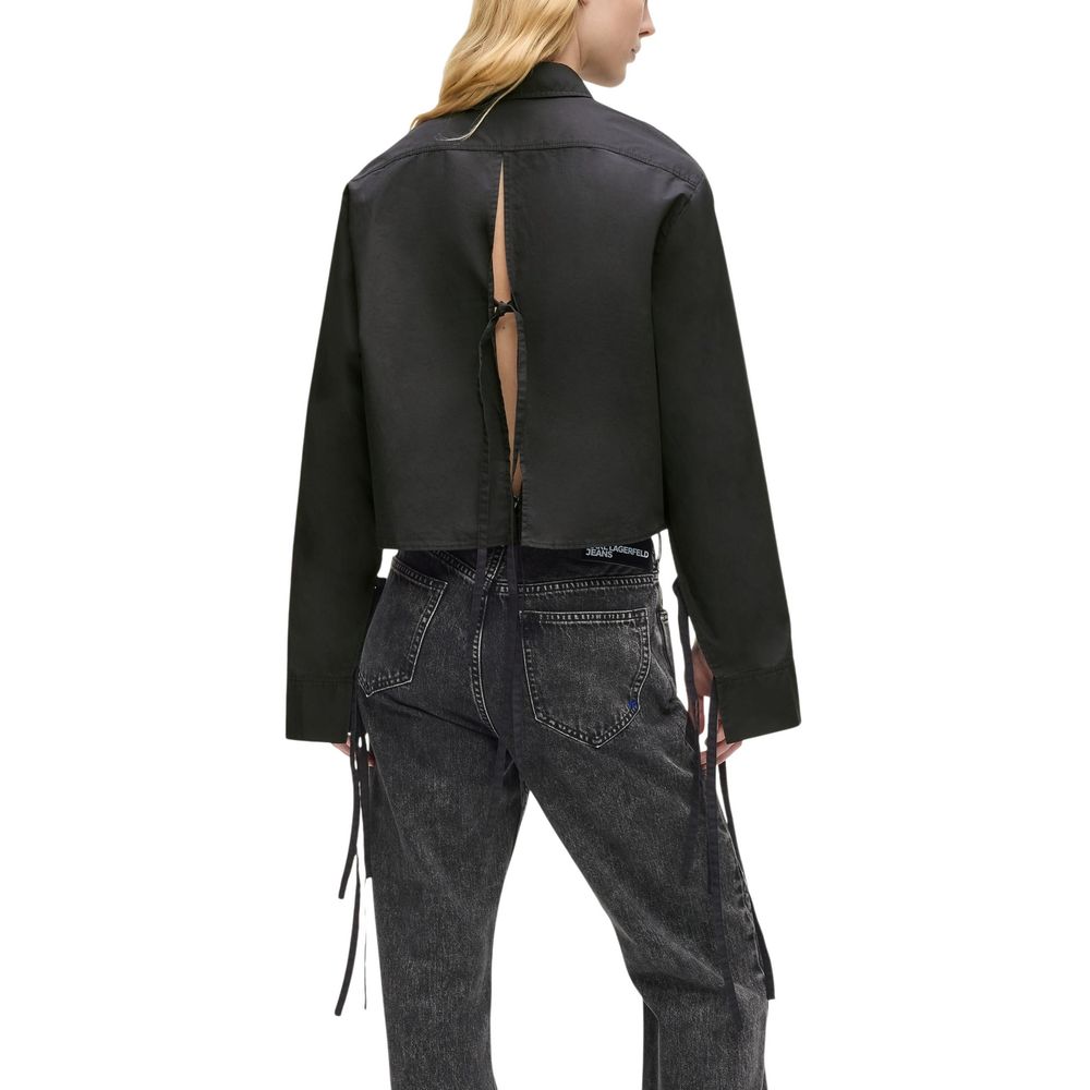 Black Organic Cotton Blouse