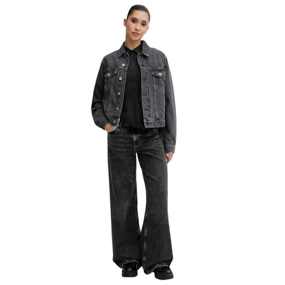 Black Recycled Cotton Relaxed Fit Jeans