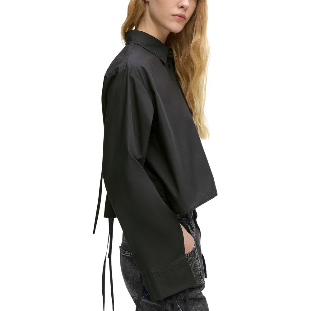 Black Organic Cotton Blouse