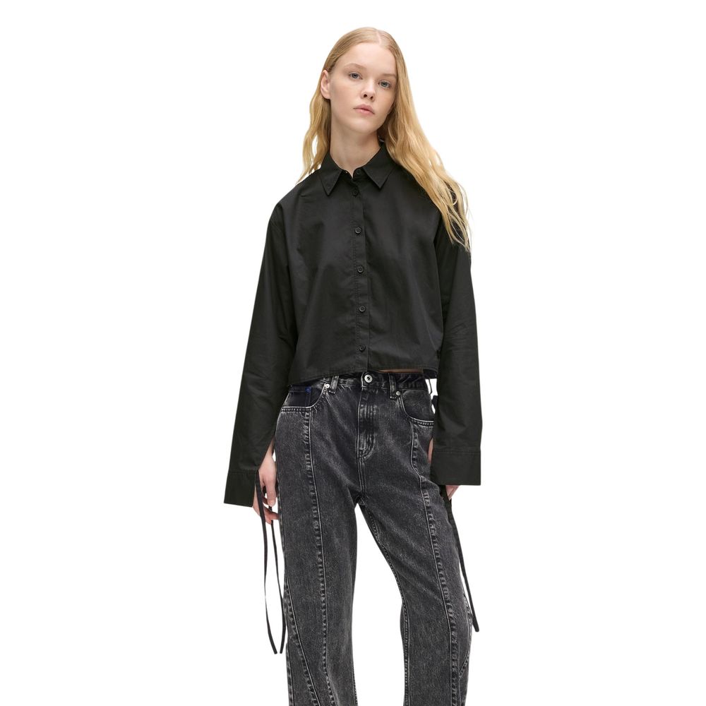 Black Organic Cotton Blouse