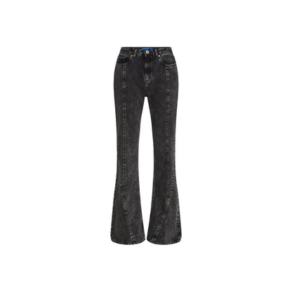 Black Recycled Cotton Mom Jeans