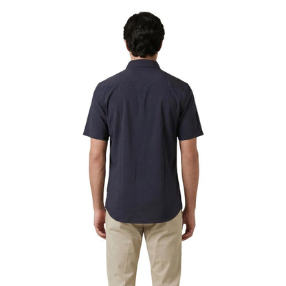 Blue Polyamide Shortsleeve Shirt