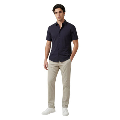 Blue Polyamide Shortsleeve Shirt
