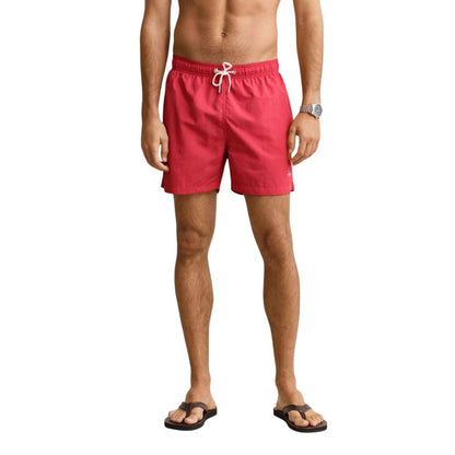 Red Recycled Polyamide Swim Shorts