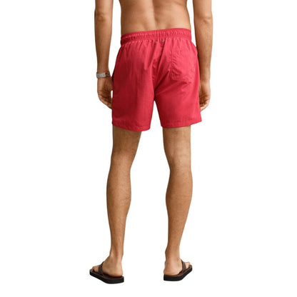 Red Recycled Polyamide Swim Shorts