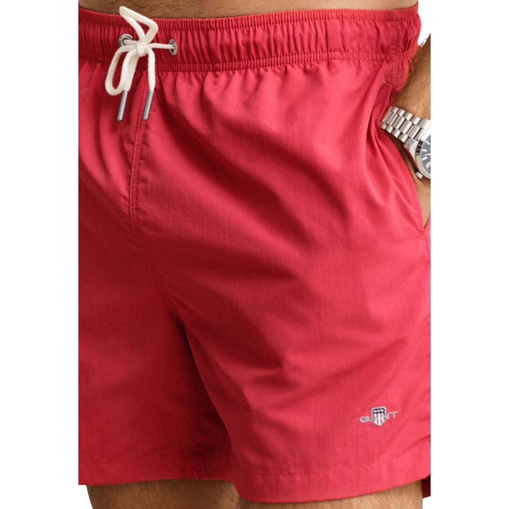 Red Recycled Polyamide Swim Shorts