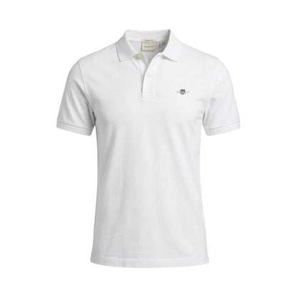 White Cotton Polo Shirt