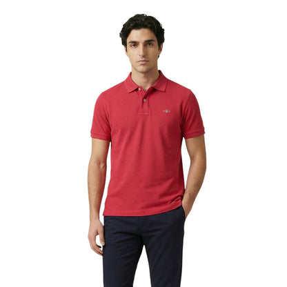 Red Cotton Polo Shirt