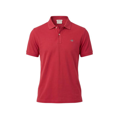 Red Cotton Polo Shirt