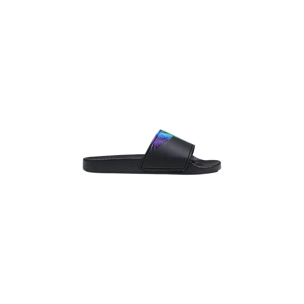 Black Synthetic Slippers