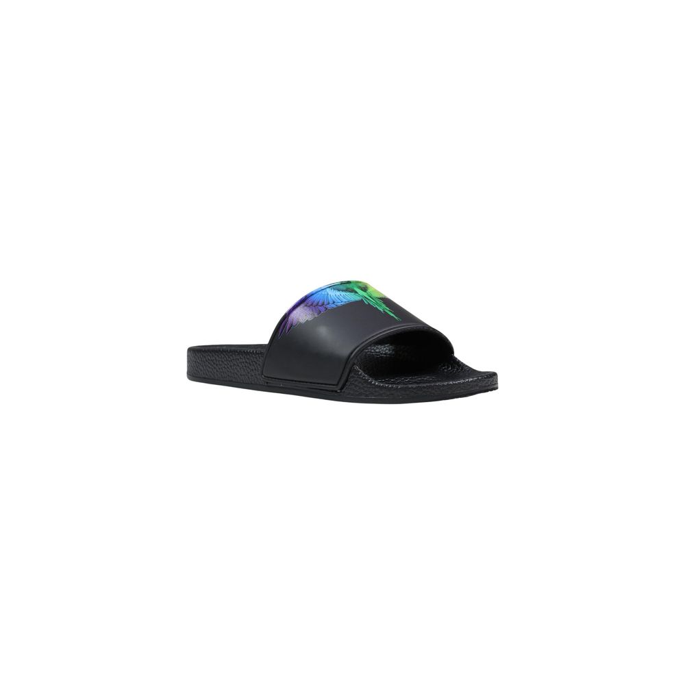 Black Synthetic Slippers