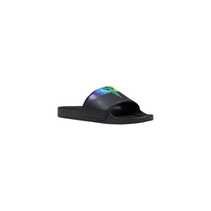 Black Synthetic Slippers