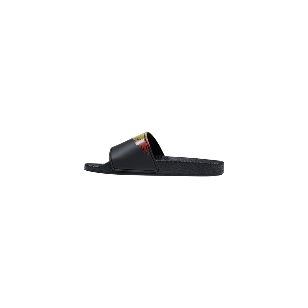 Black Synthetic Slippers